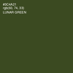 #3C4A21 - Lunar Green Color Image